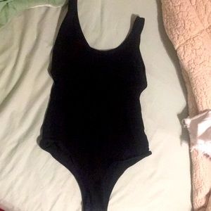 Medium black body suit